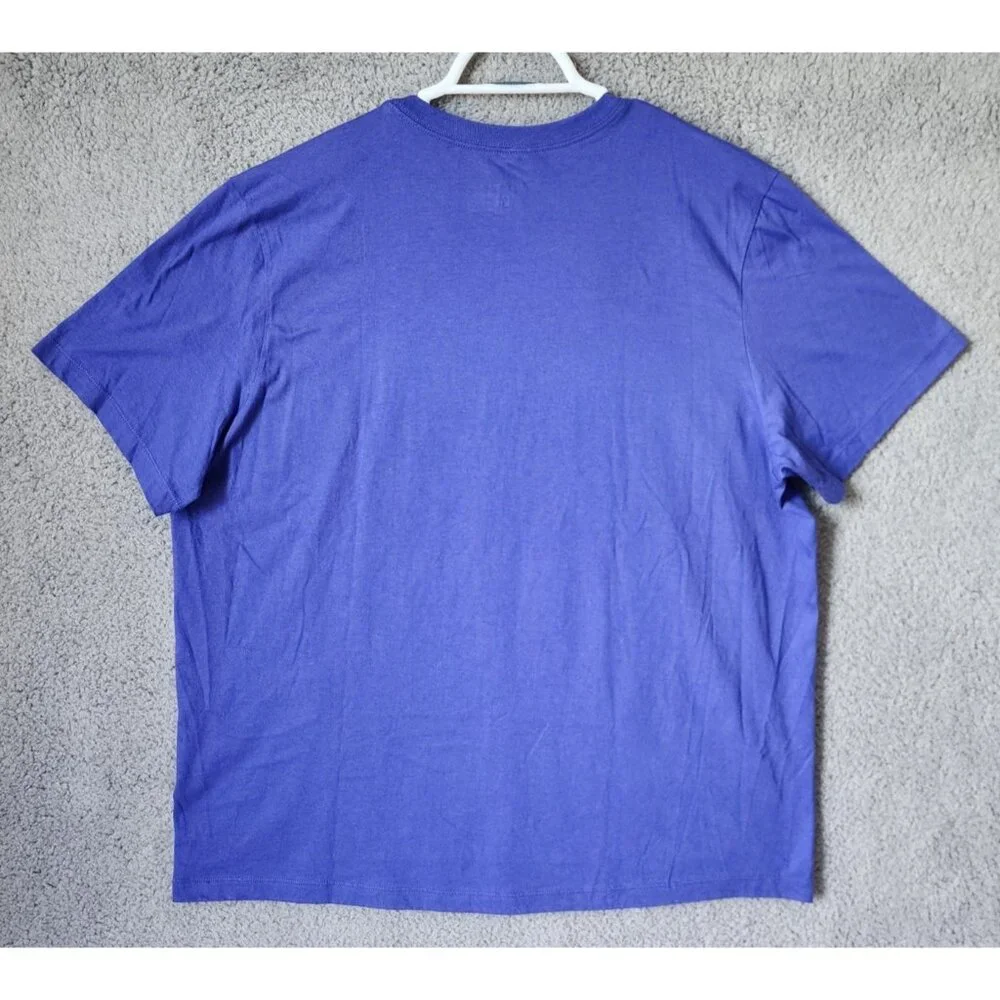 The Nike Tee Blue White‎ Swoosh Logo Graphic T Shirt Size XXL 100% Cotton